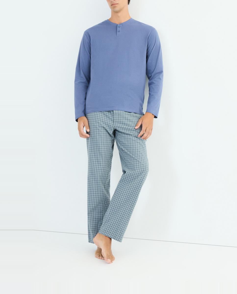 Imagen 0 de Pijama hombre combinado algodón con bolsa