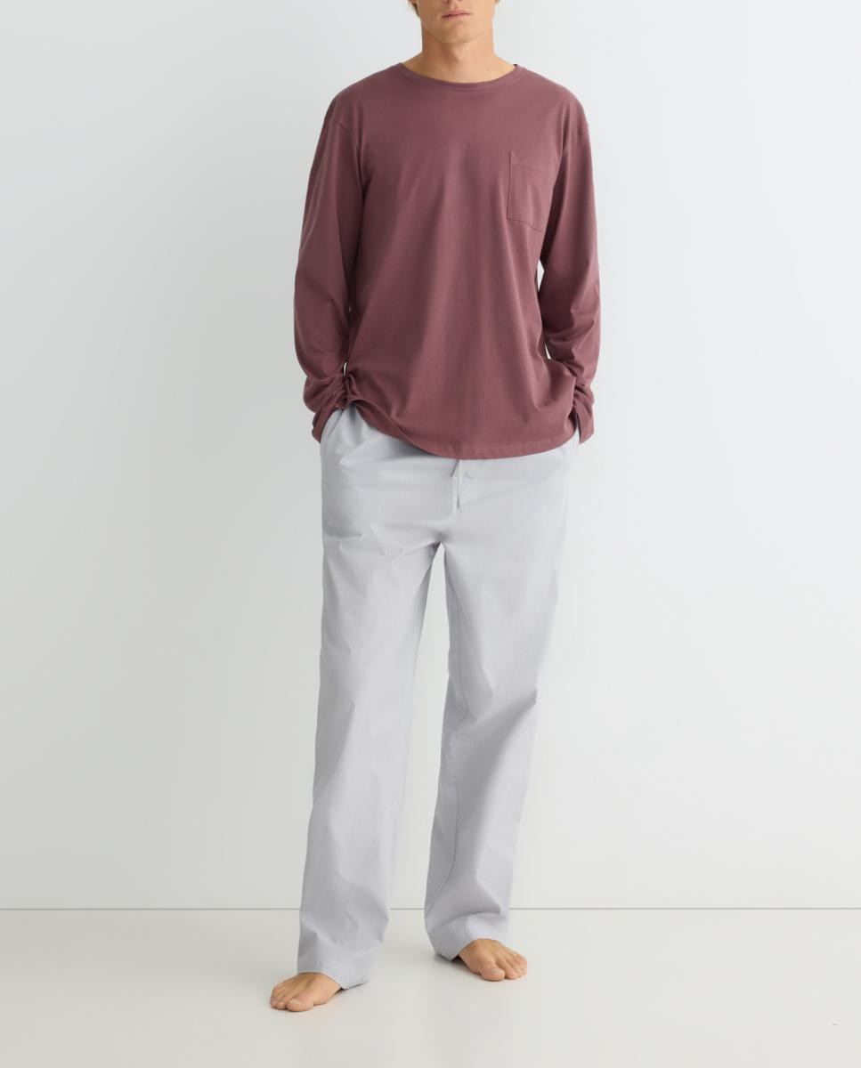 Imagen 0 de Pijama combinado manga larga Pantalón largo algodón
