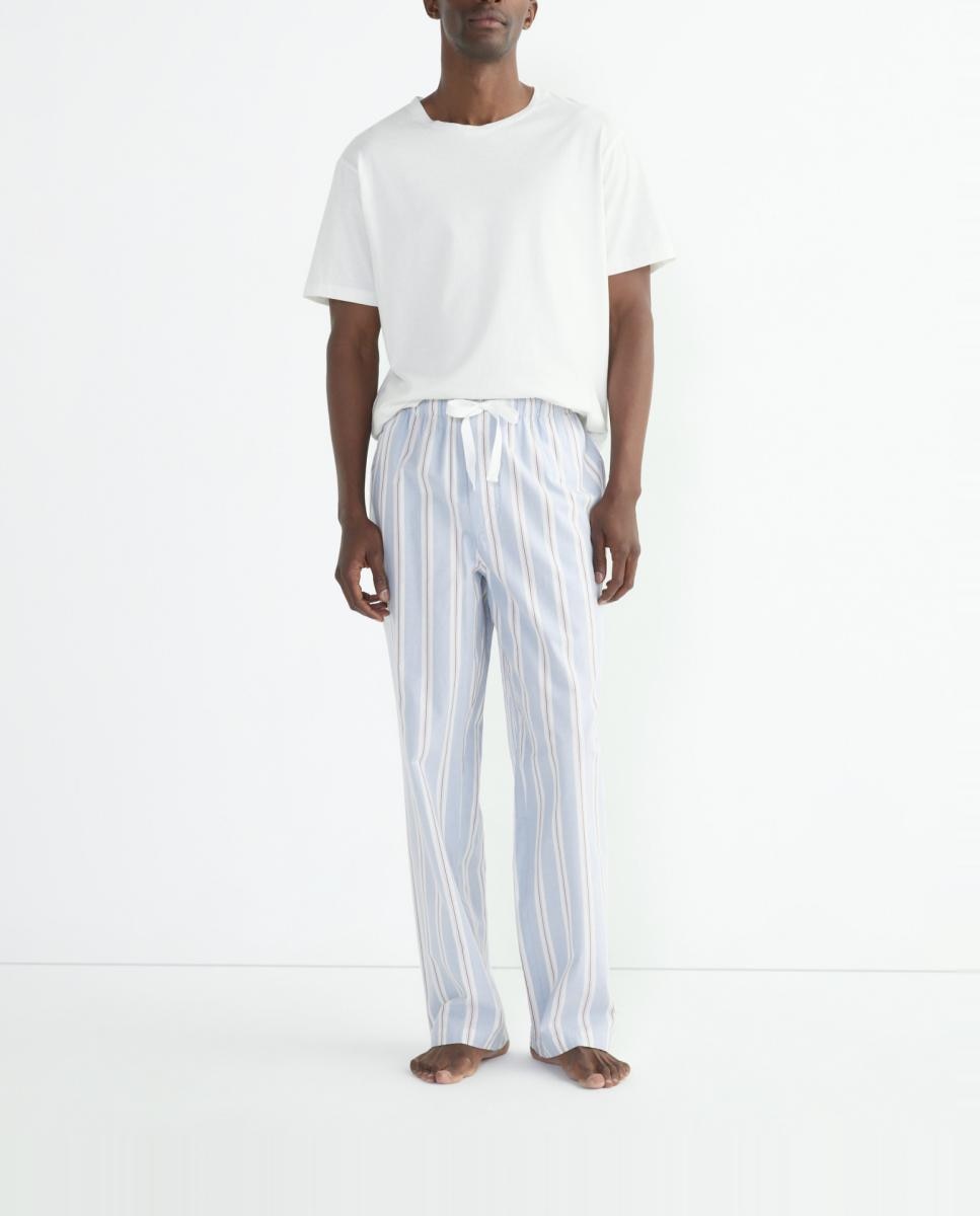 Imagen 0 de Pijama algodón hombre pantalón largo camiseta corta