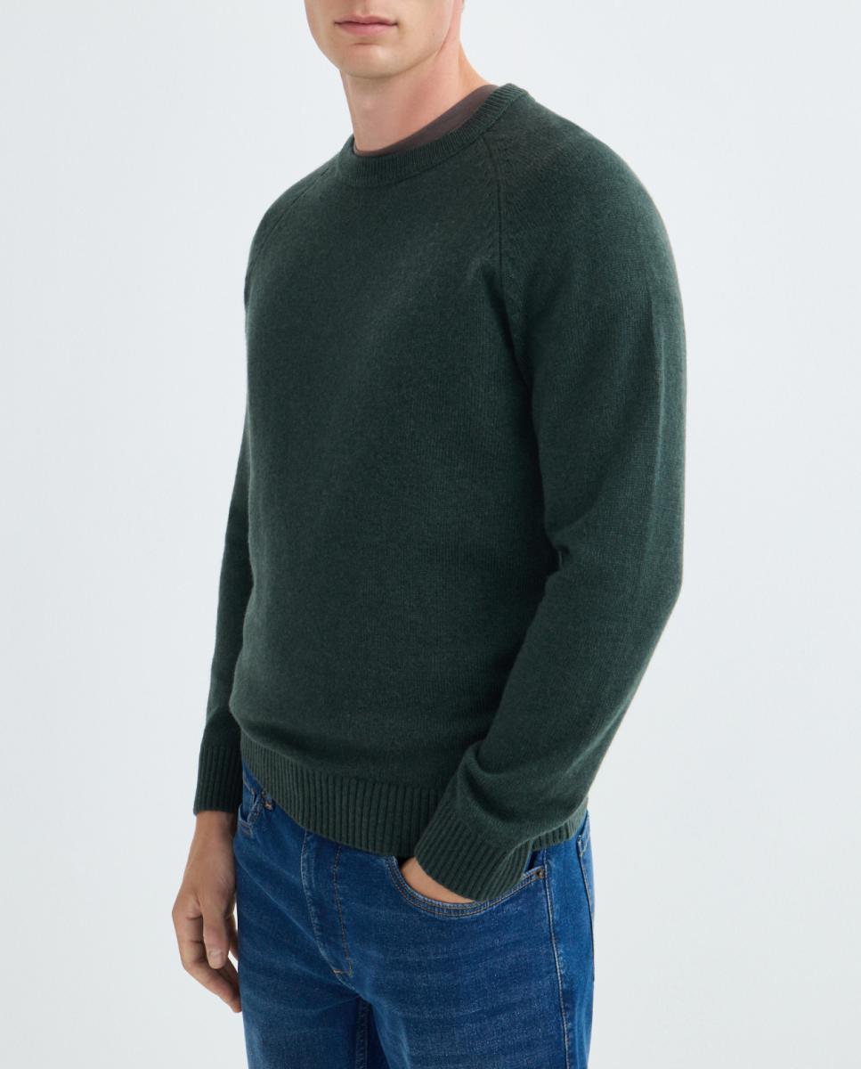 Imagen 0 de Jersey de hombre cuello caja liso Lambswool Nylon