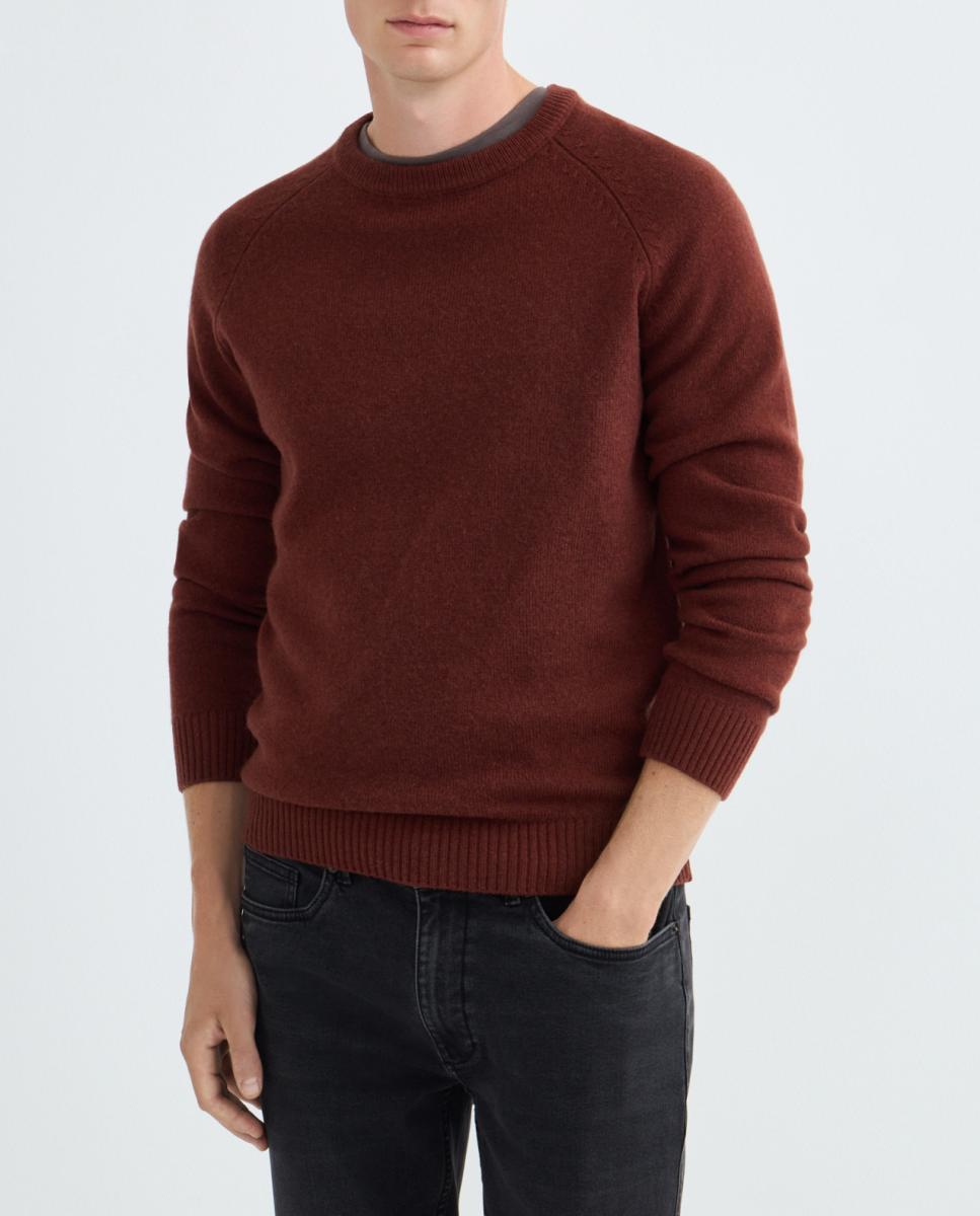 Imagen 0 de Jersey de hombre cuello caja liso Lambswool Nylon