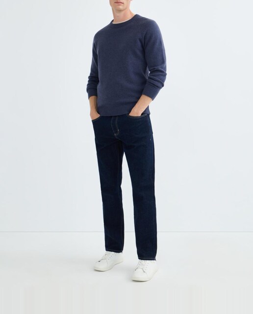 Imagen 0 de Jersey de hombre cuello caja liso Lambswool Nylon