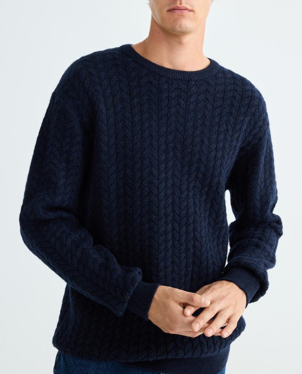 Imagen 0 de Jersey de hombre cuello caja ochos Lambswool Nylon