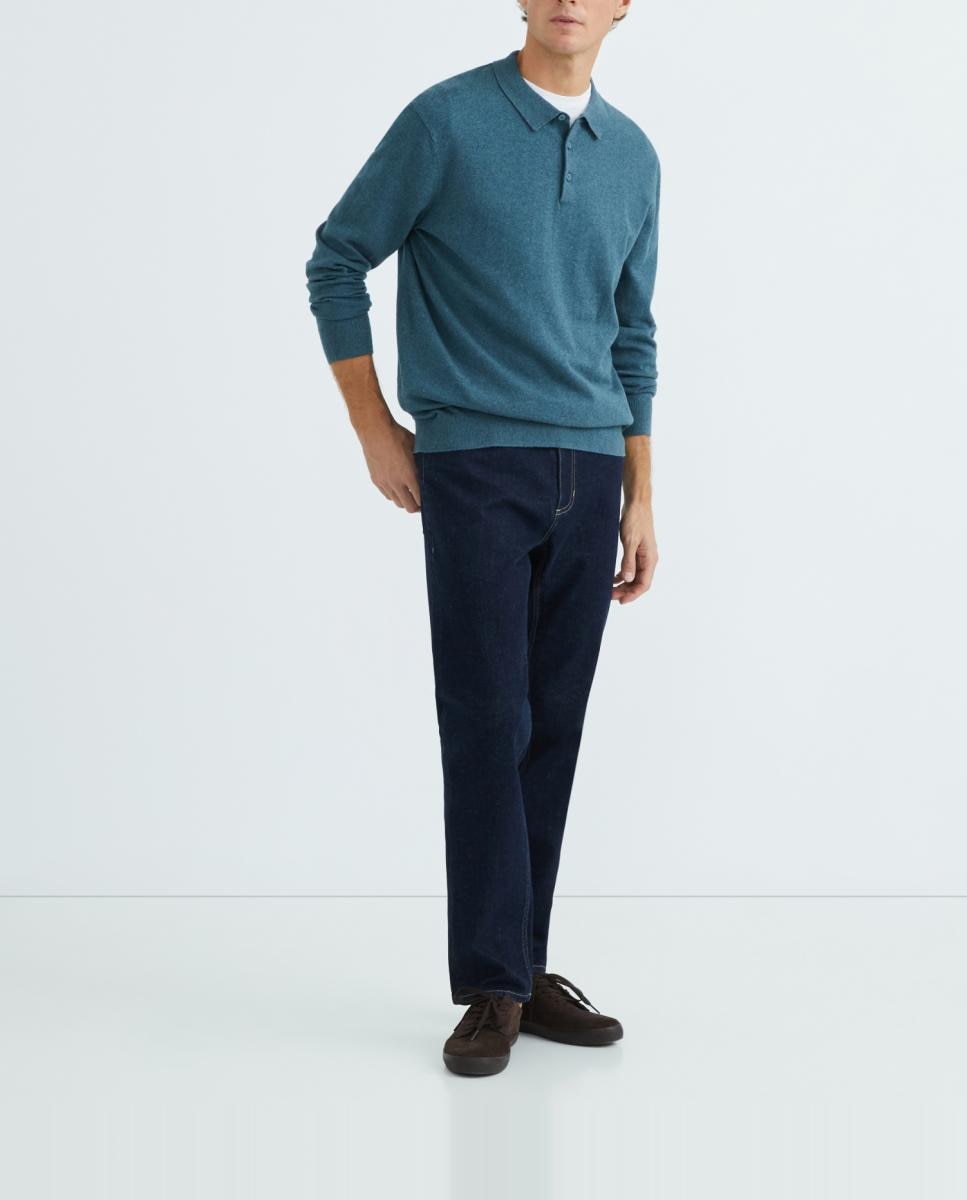 Imagen 0 de Jersey de hombre cuello polo liso Cotton Cashmere