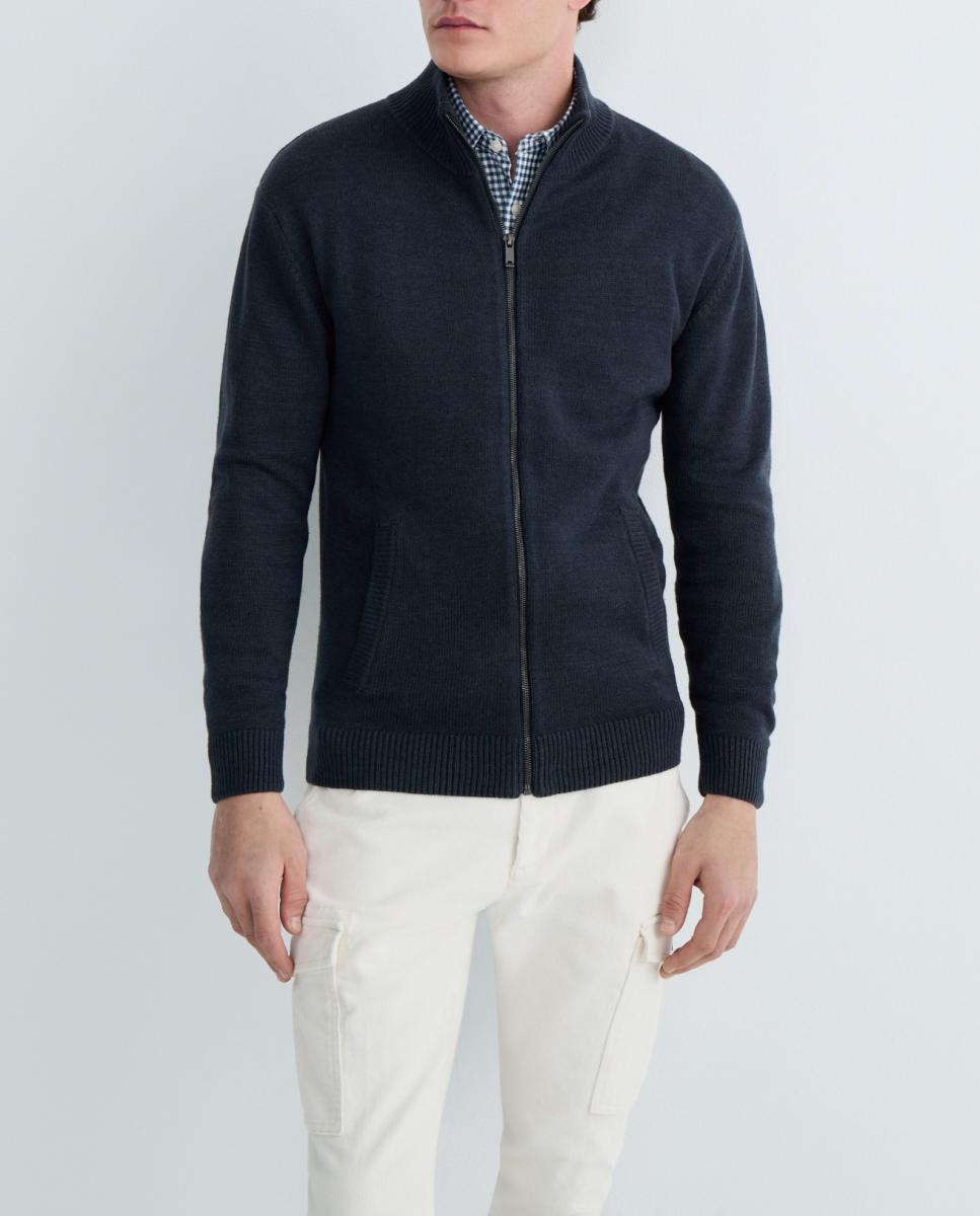 Imagen 0 de Chaqueta de hombre cremallera lisa Cotton Acrilico