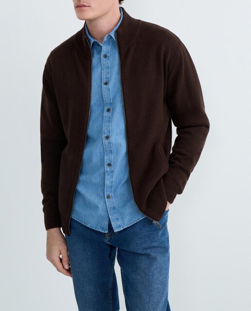 Imagen 0 de Chaqueta de hombre cremallera lisa Cotton Acrilico