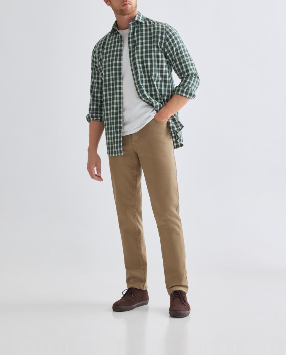 Imagen 0 de Pantalón hombre cinco bolsillos efecto lavado slim fit