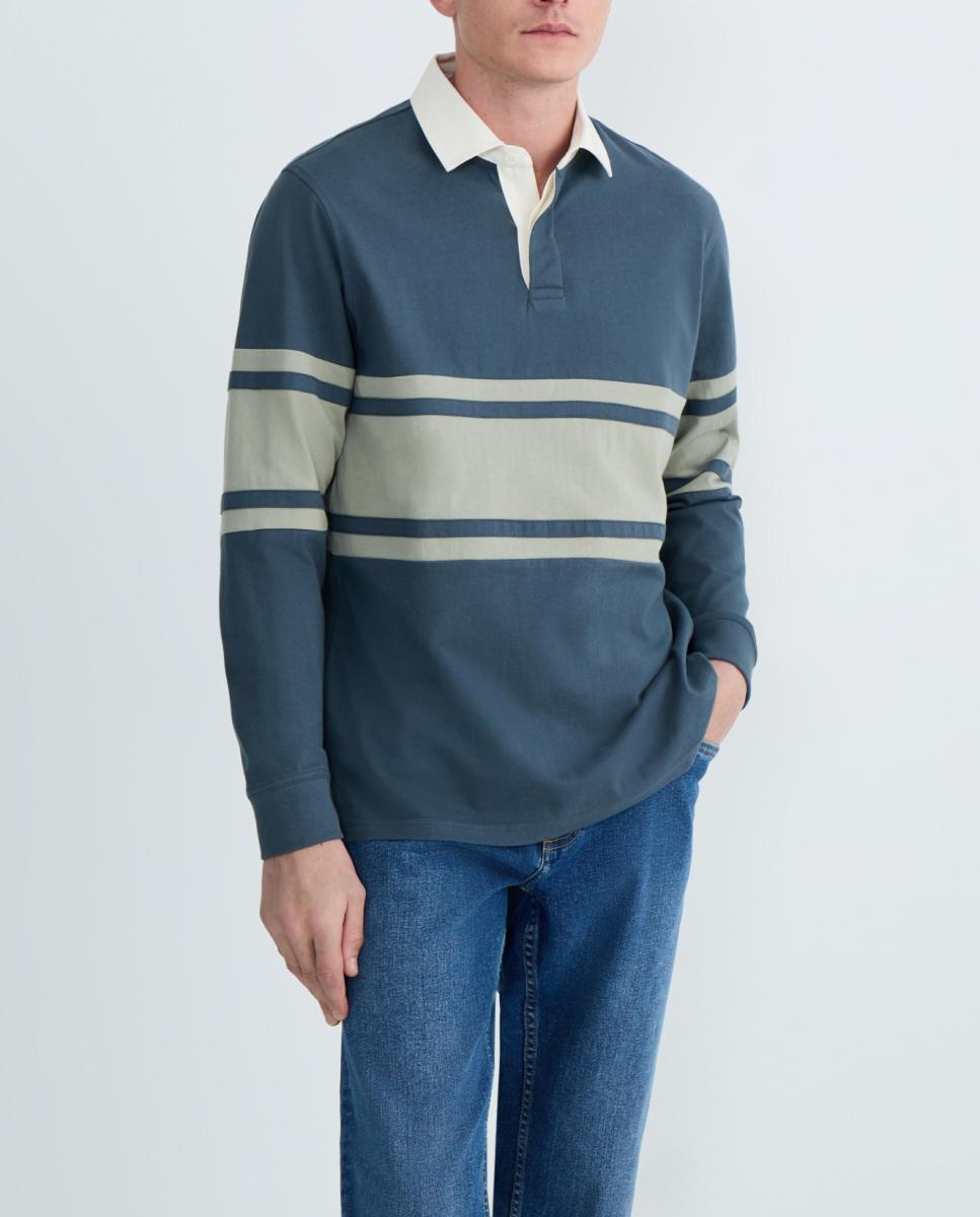 Imagen 0 de Polo de hombre rugby cuello woven cortes