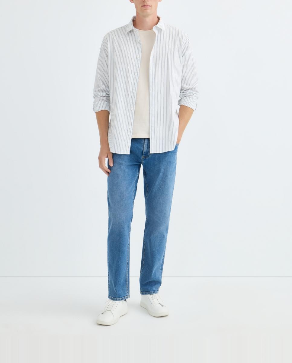 Imagen 0 de Camisa sport hombre sarga rayas