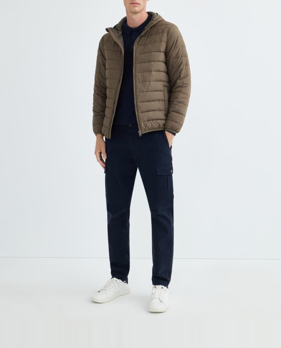 Imagen 0 de Chaqueta hombre ultraligera con capucha con relleno reciclado