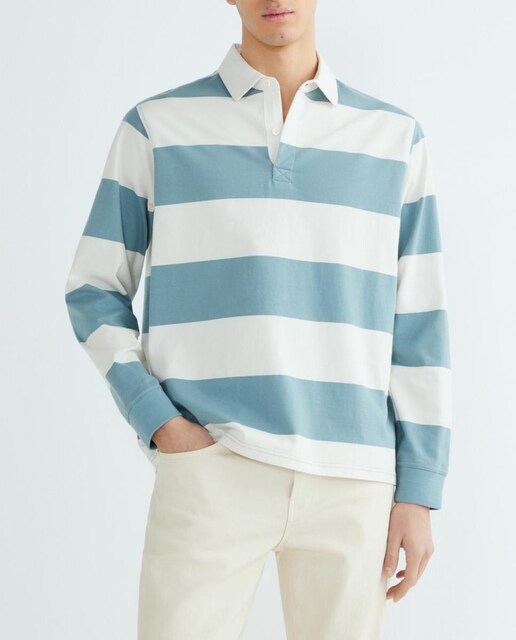 Imagen 0 de Polo de hombre rugby rayas anchas