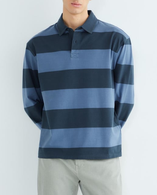 Imagen 0 de Polo de hombre rugby rayas anchas a tono