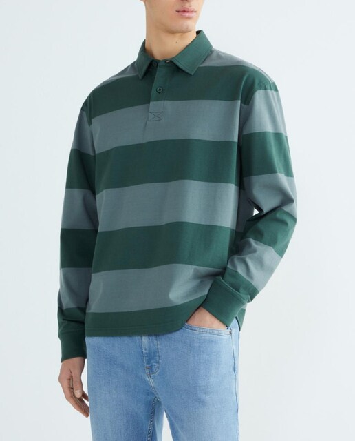 Imagen 0 de Polo de hombre rugby rayas anchas a tono