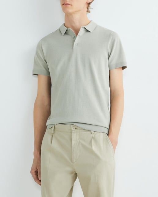 Imagen 0 de Polo de hombre manga corta tricot liso