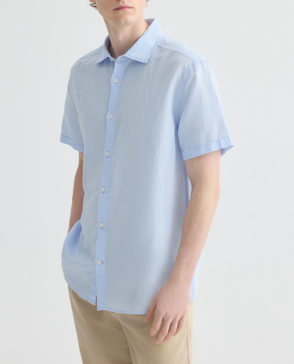 Imagen 0 de Camisa sport manga corta hombre con lino