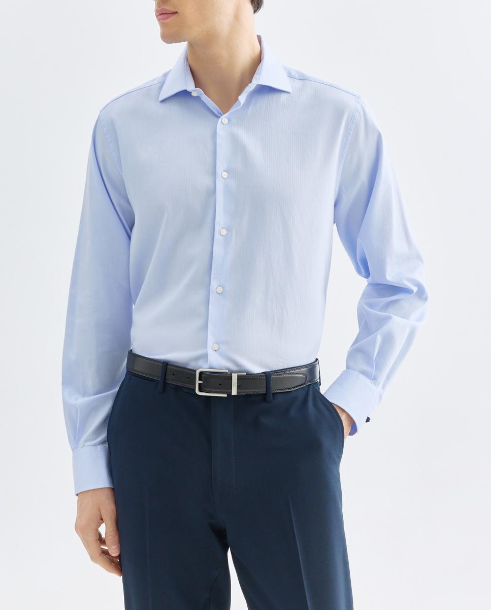 Imagen 0 de Camisa vestir hombre estructura con gemelos regular fit