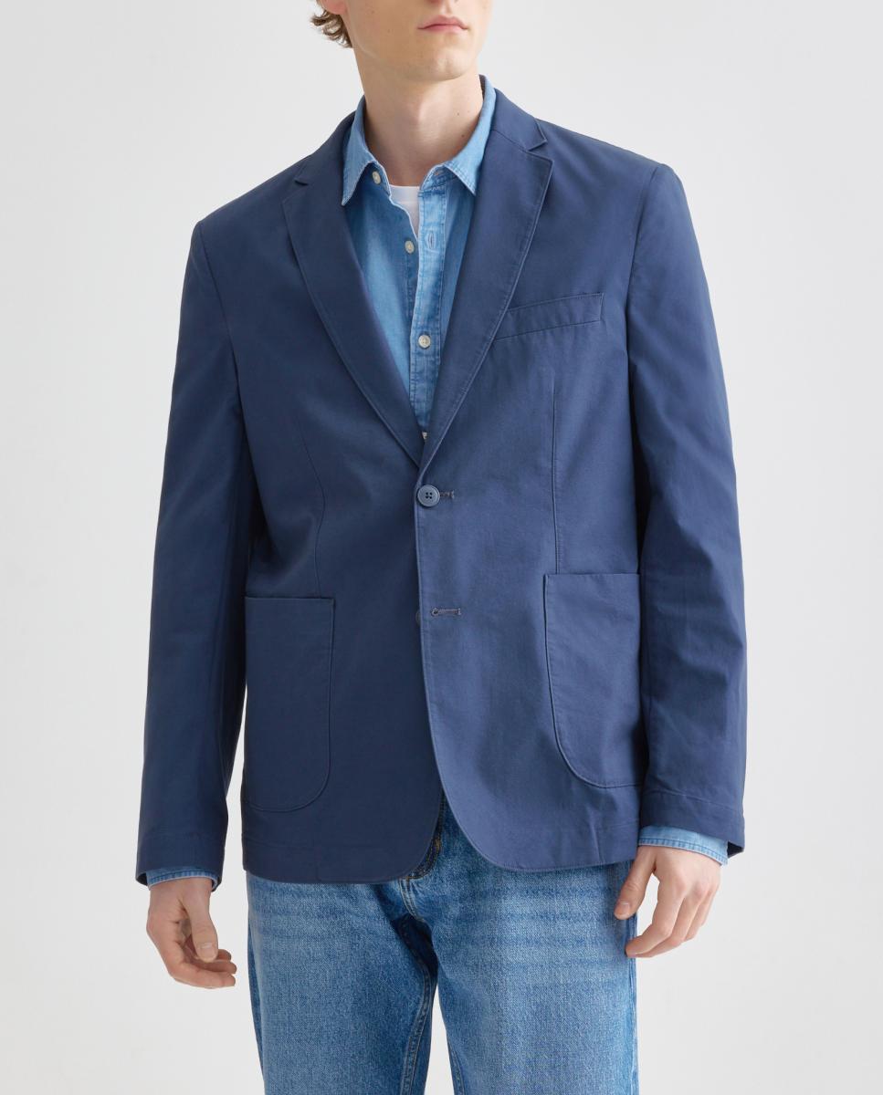 Imagen 0 de Chaqueta sport de hombre de algodón lisa