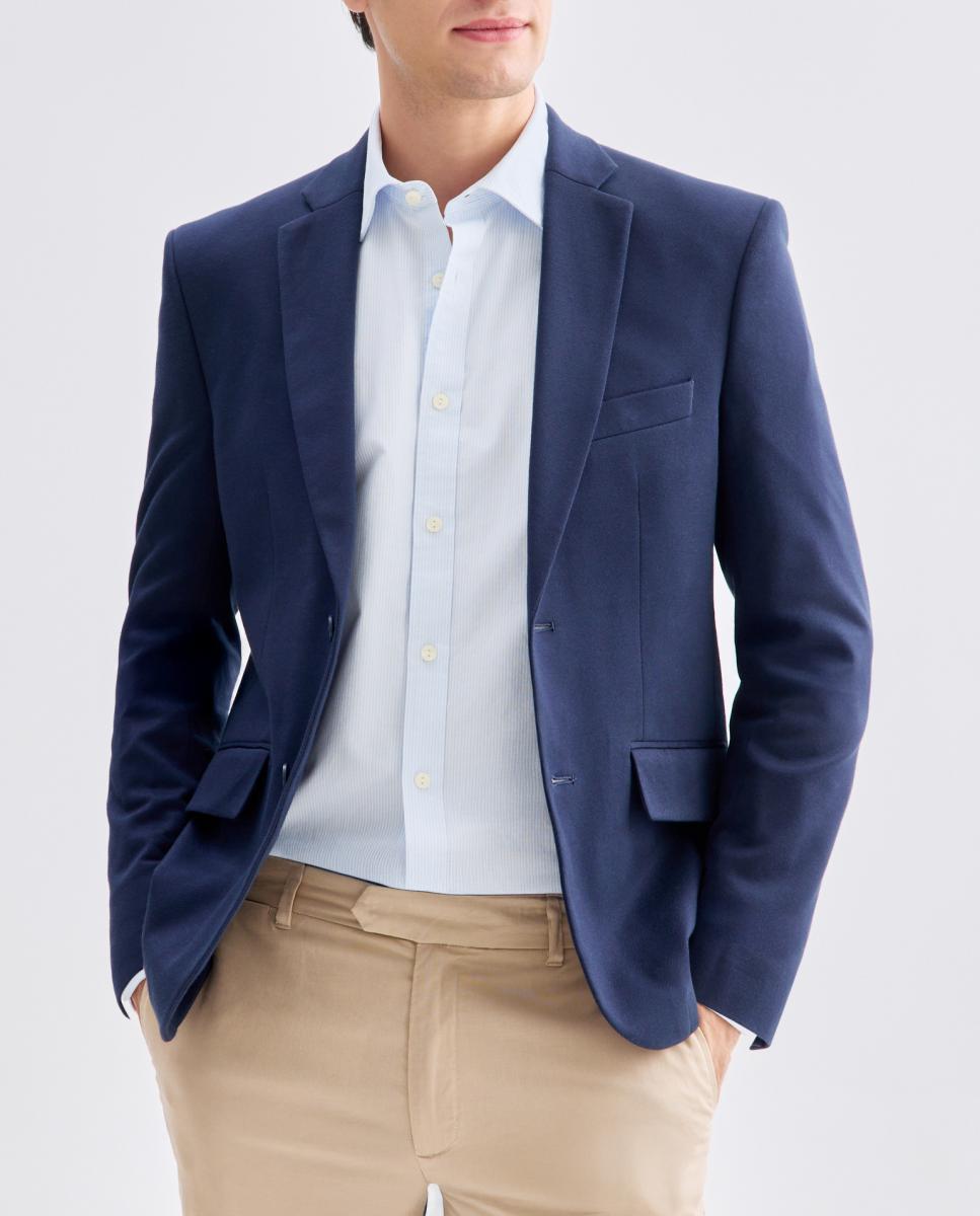 Imagen 0 de Chaqueta de hombre de punto piqué lisa