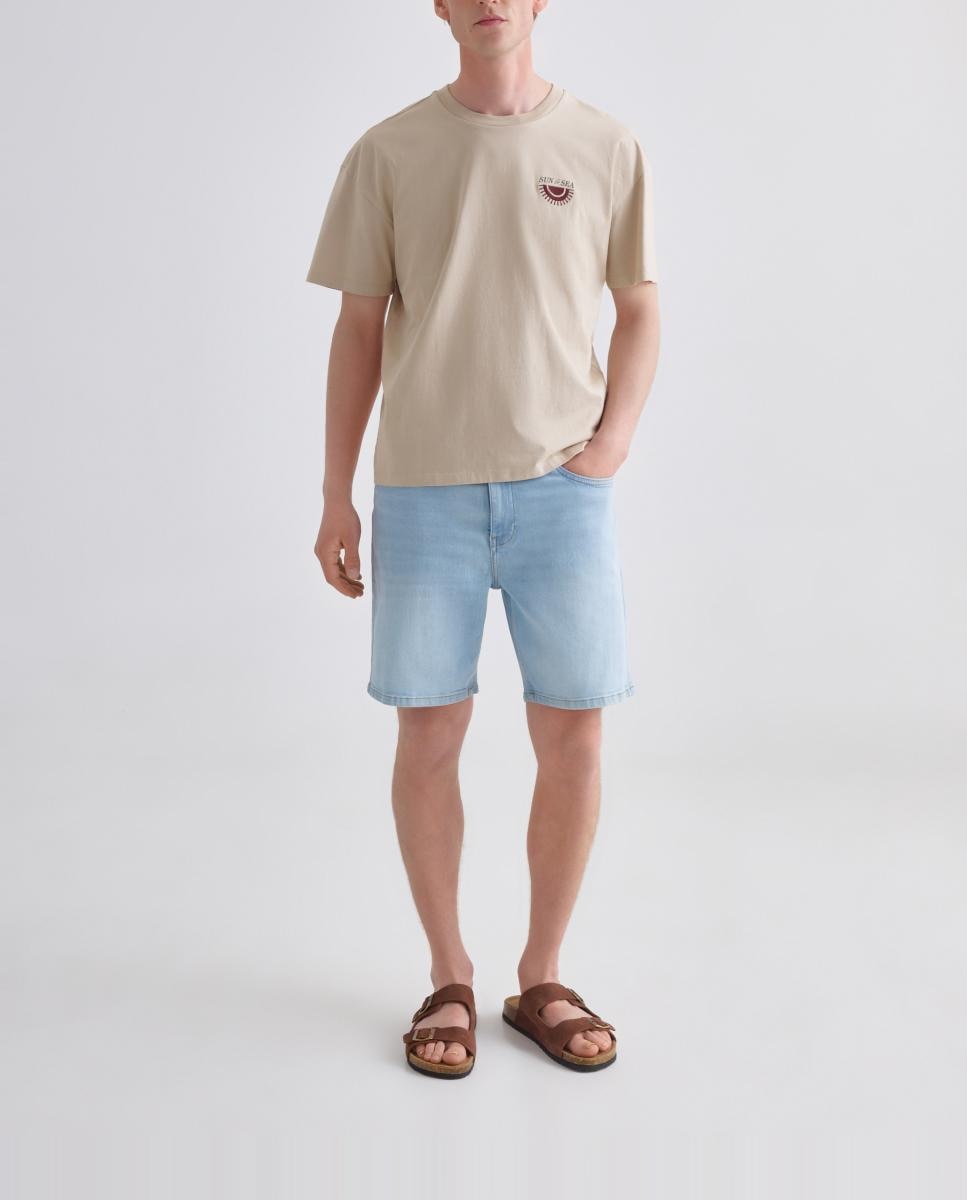 Imagen 0 de Bermuda hombre denim slim fit