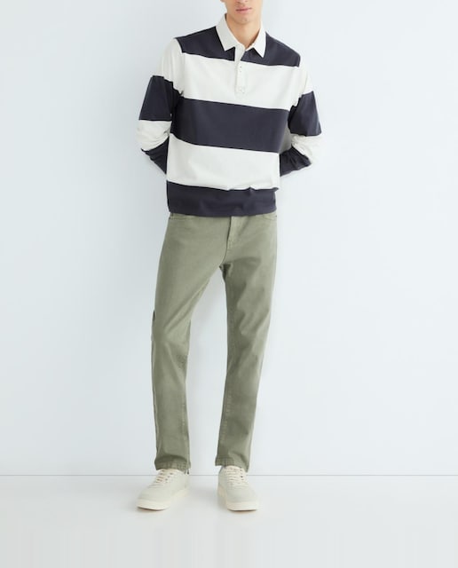 Imagen 0 de Pantalón de hombre cinco bolsillos lavado slim fit