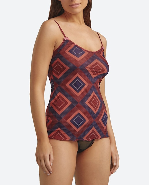 Imagen 0 de Top de mujer con tirantes y puntilla