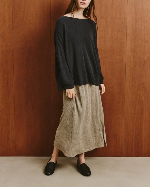 Imagen 0 de Falda larga lisa de mujer