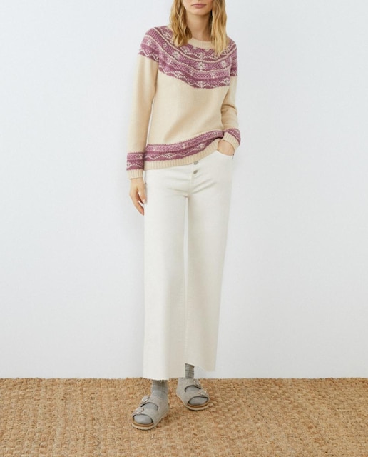 Imagen 0 de Jersey de punto con cuello caja mujer