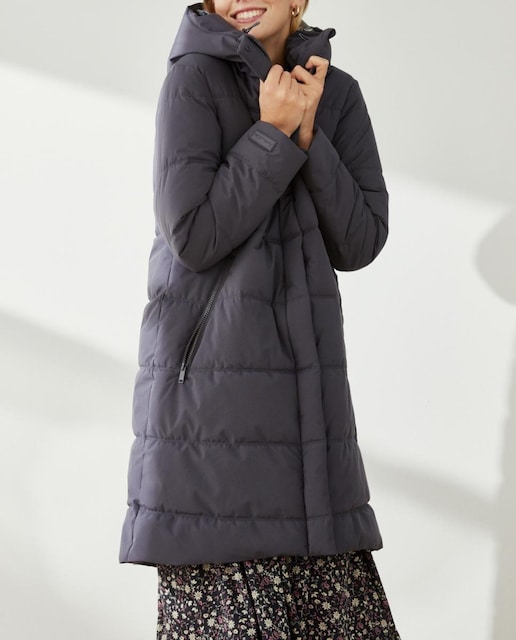 Imagen 0 de Plumífero de mujer largo con capucha