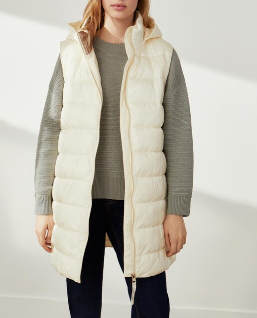 Imagen 0 de Chaleco acolchado largo de mujer