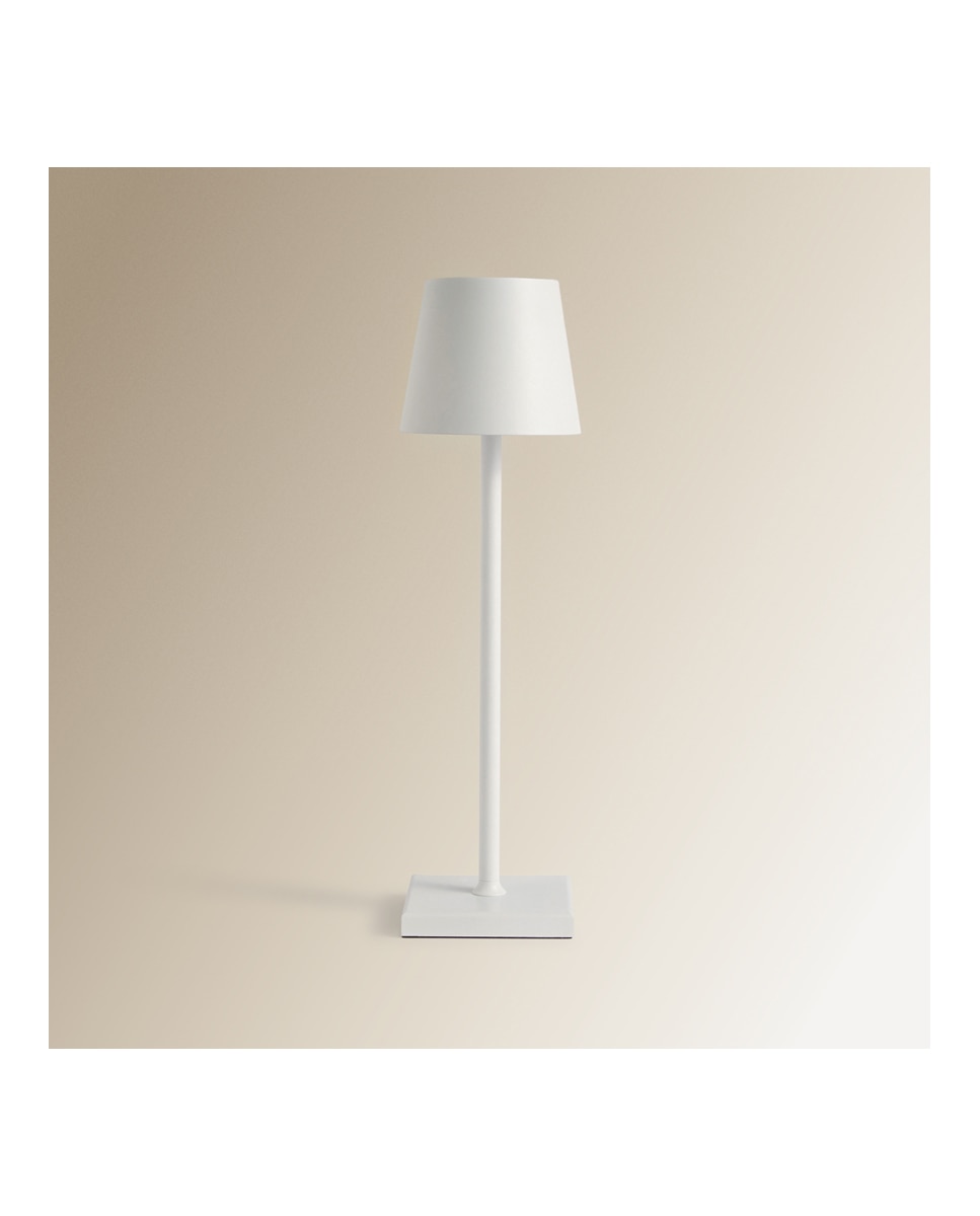 Imagen 0 de Lámpara de mesa exterior con LED integrado Sol blanca El Corte Inglés