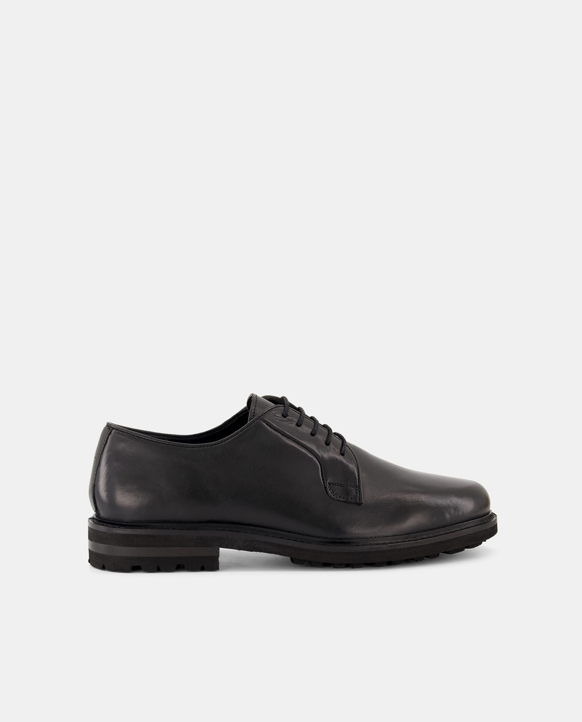 Imagen 0 de Zapato cordones de piel con piso de goma ligero