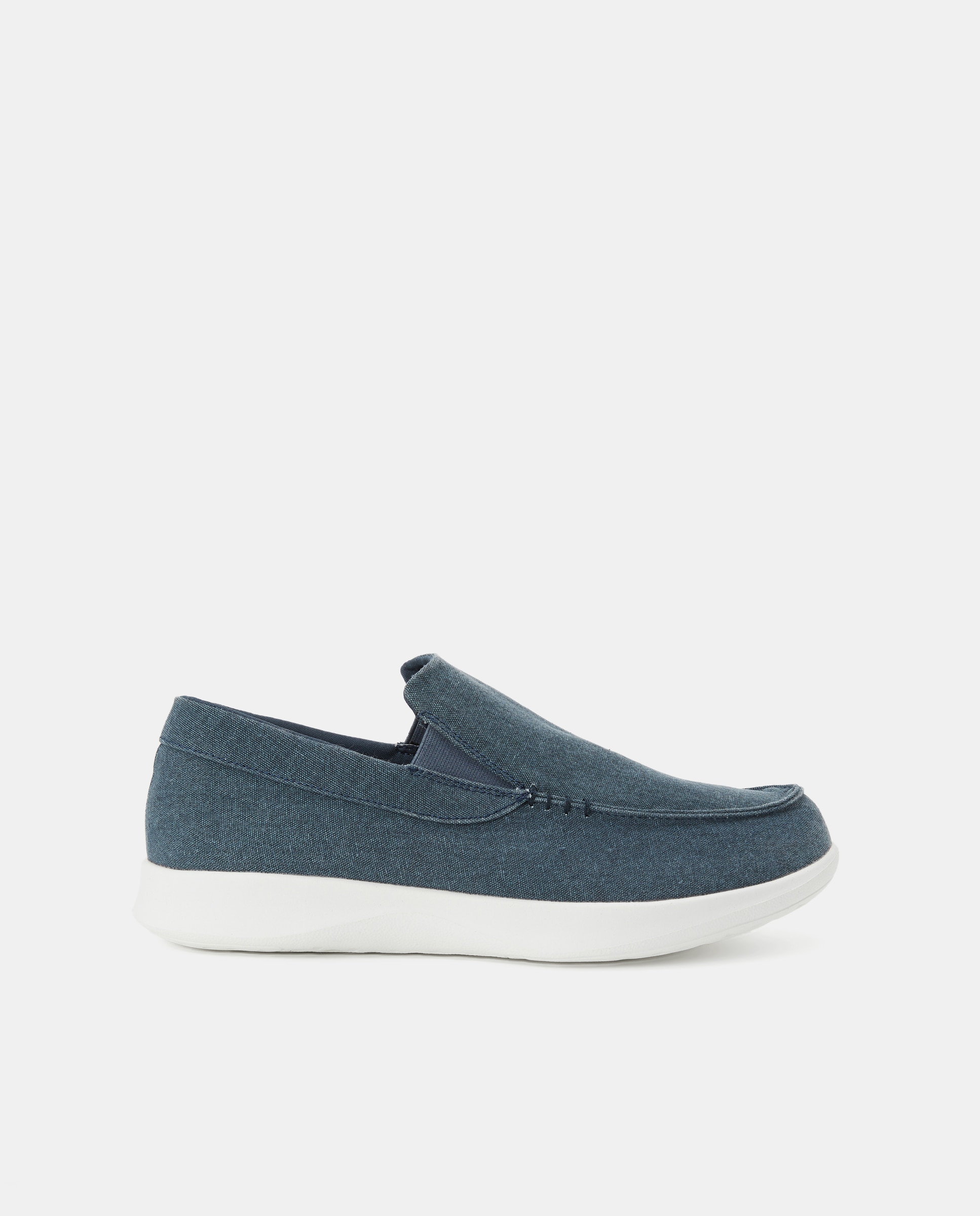 Imagen 0 de Mocasín lona lavada elásticos con piso de phylon