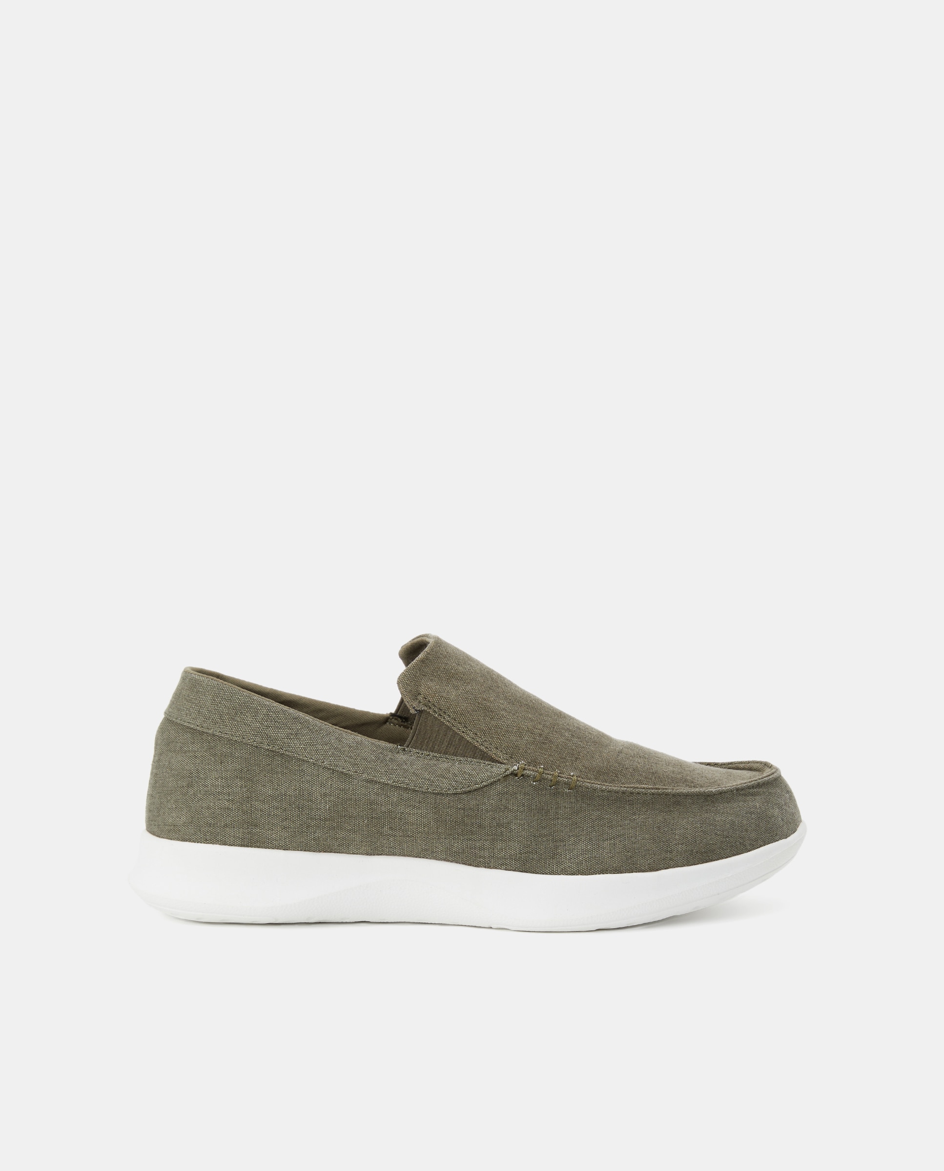 Imagen 0 de Mocasín lona lavada elásticos con piso de phylon