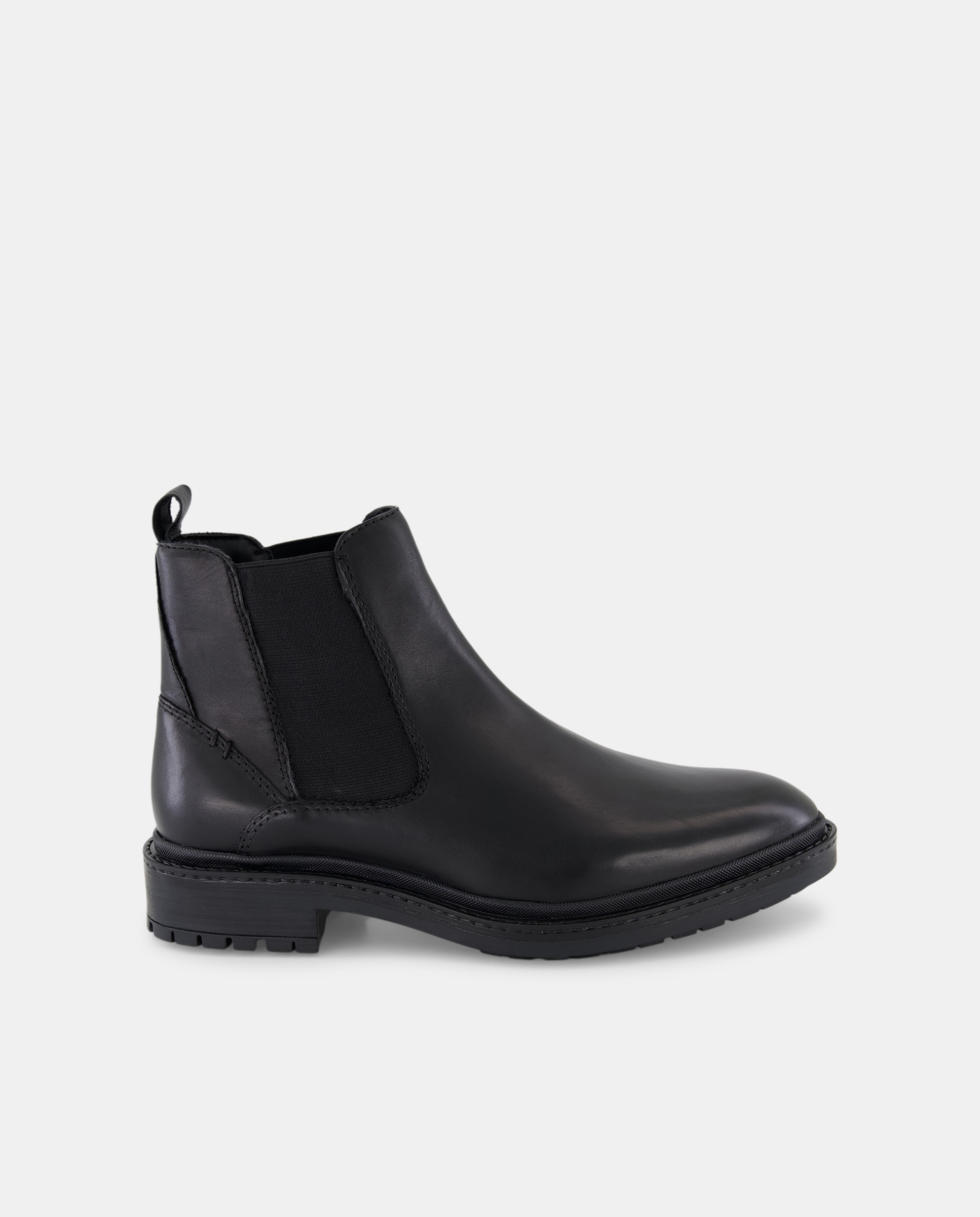 Imagen 0 de Bota chelsea de hombre de piel con piso de goma