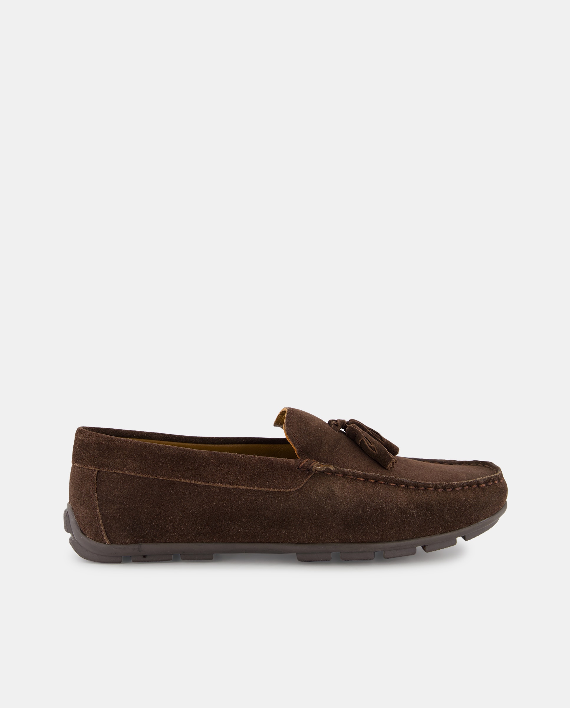 Imagen 0 de Mocasín borlas de hombre con piel serraje