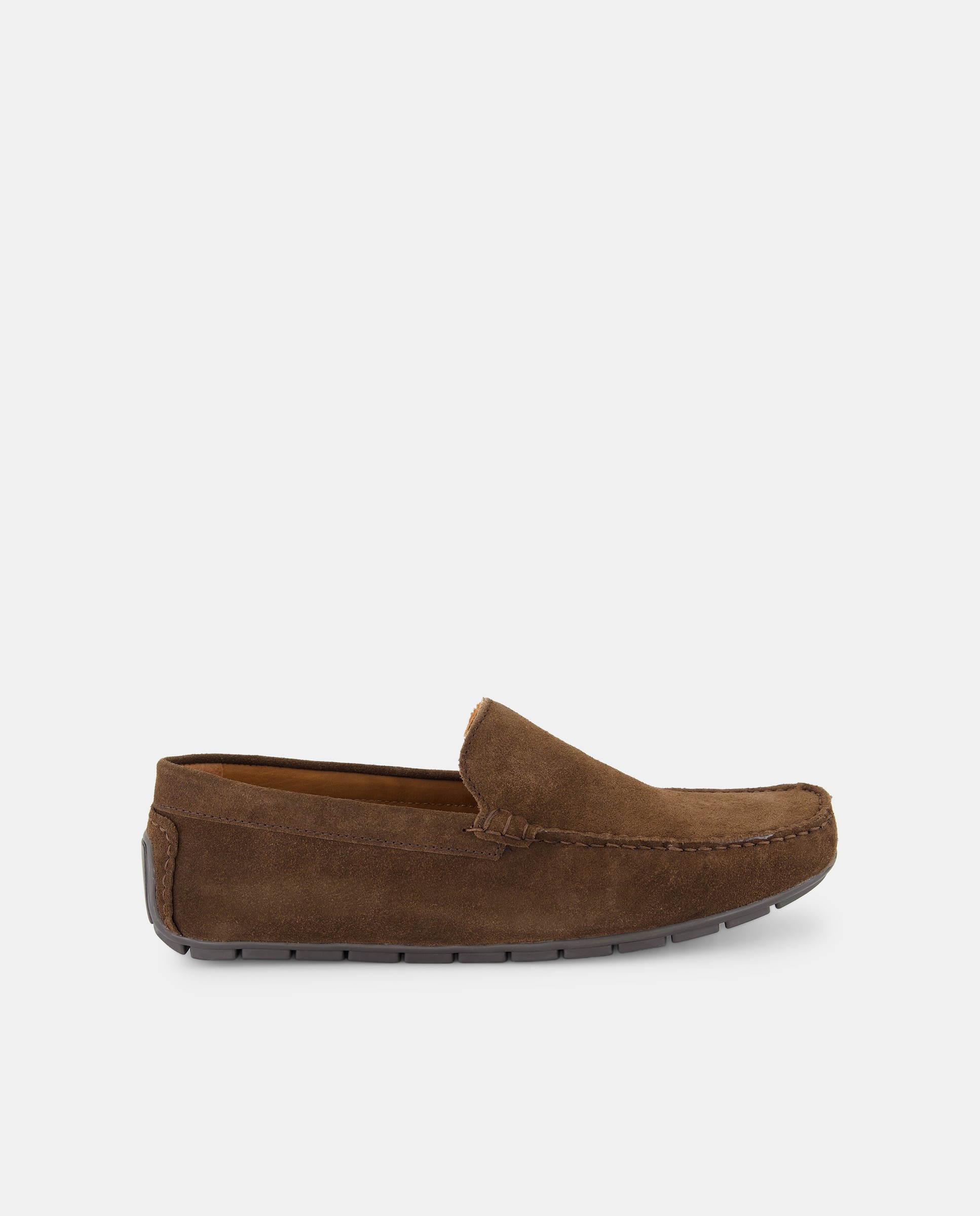 Imagen 0 de Mocasín de hombre de serraje con piso de goma