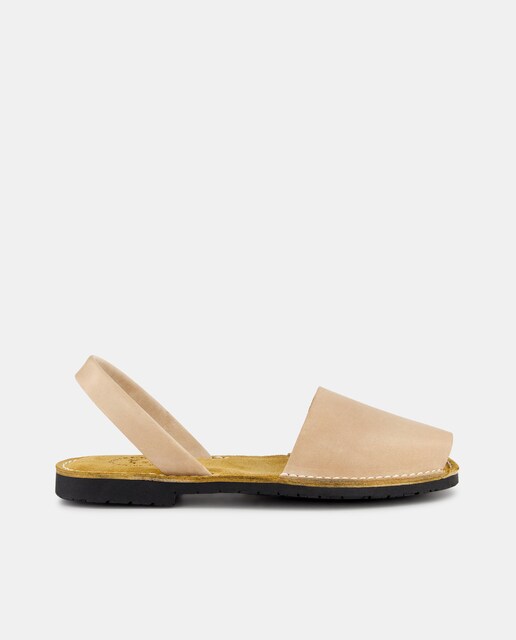 Imagen 0 de Sandalia de hombre albarca menorquina de piel con piso de goma