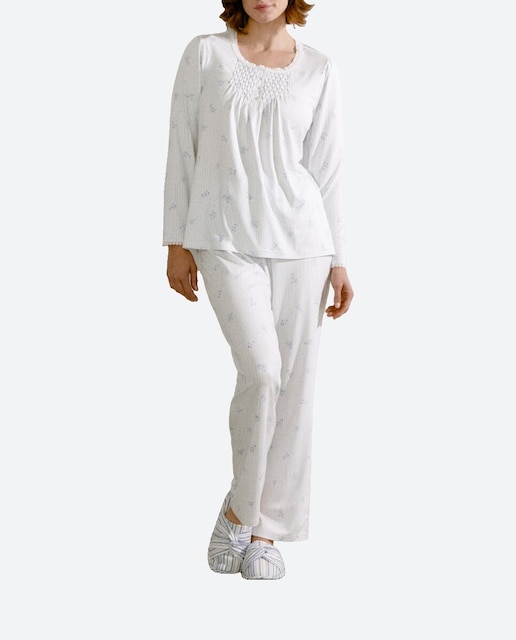 Imagen 0 de Pijama de mujer camisero estampado jaretas