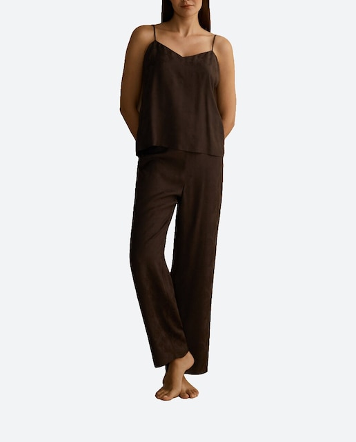 Imagen 0 de Pijama de mujer largo con top tirantes