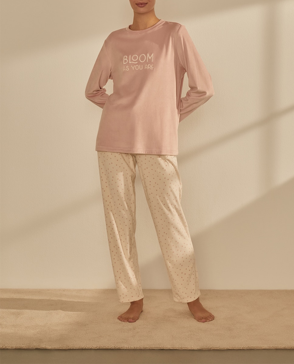 Imagen 0 de Pijama de mujer largo con manga larga