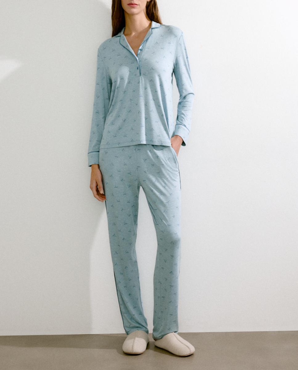Imagen 0 de Pijama de mujer con cuello polo