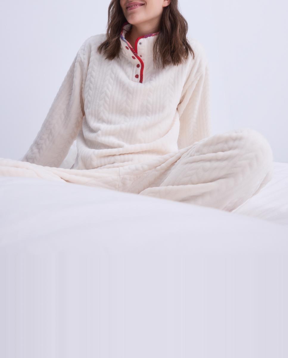 Imagen 0 de Pijama completo de mujer con cuello más elevado