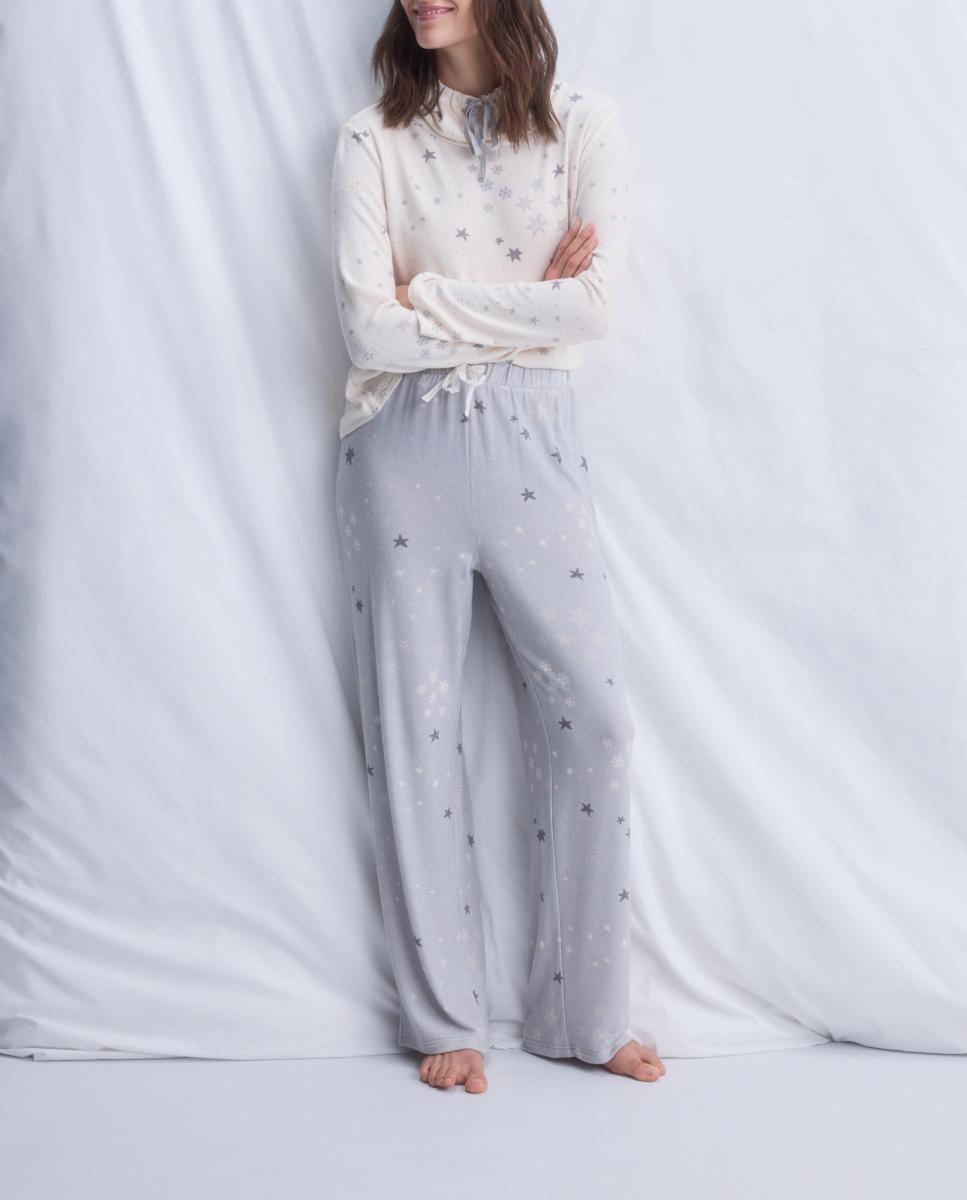 Imagen 0 de Pijama de mujer estrellas con capucha