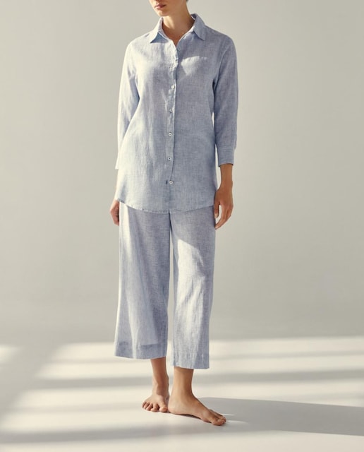 Imagen 0 de Pantalón homewear de mujer palazzo mil rayas