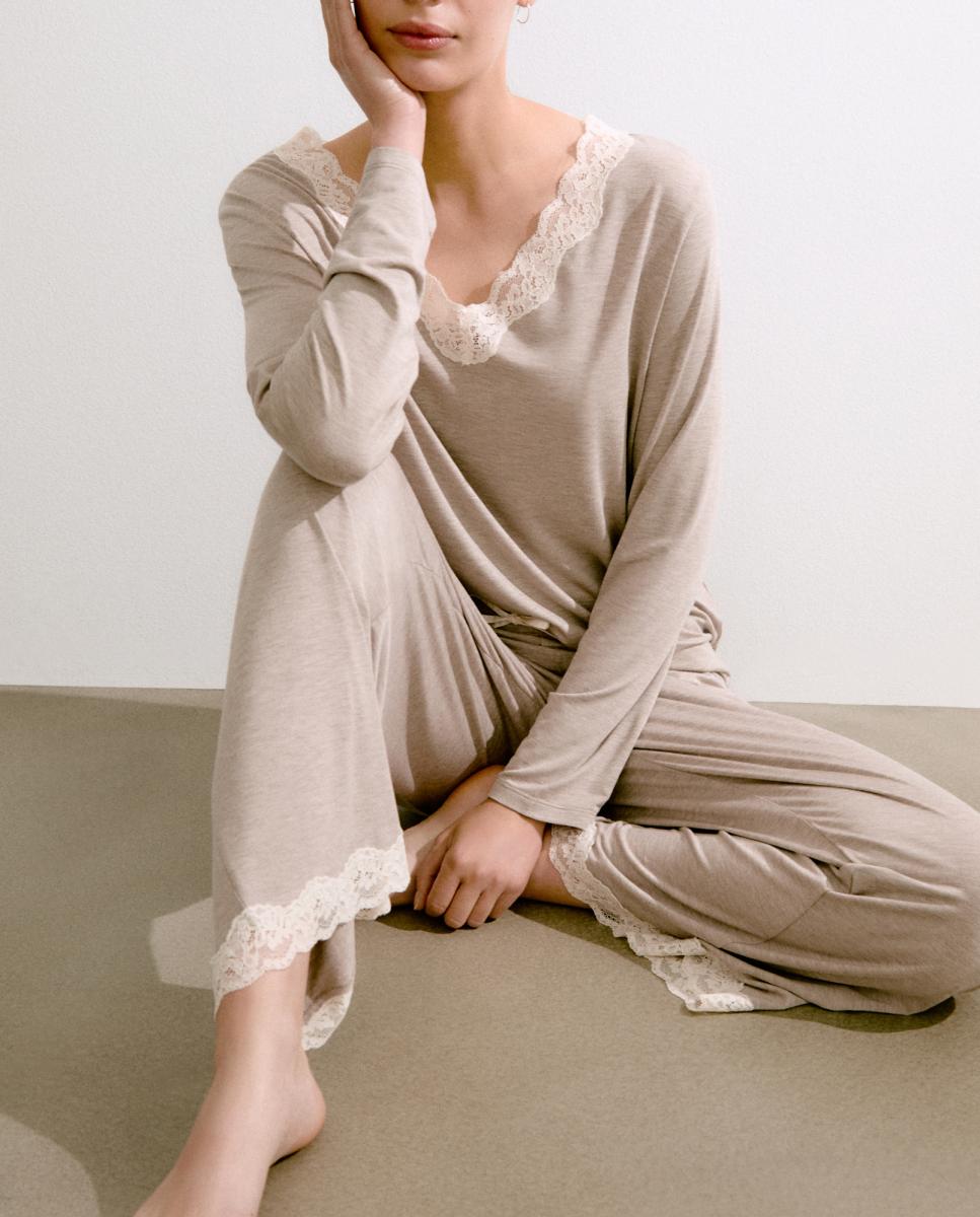 Imagen 0 de Pantalón recto de mujer homewear