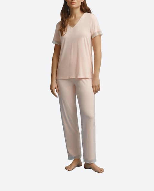 Imagen 0 de Pantalón de pijama largo de mujer color sólido