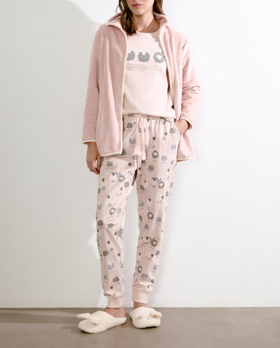 Imagen 0 de Pantalón de pijama de mujer con puño