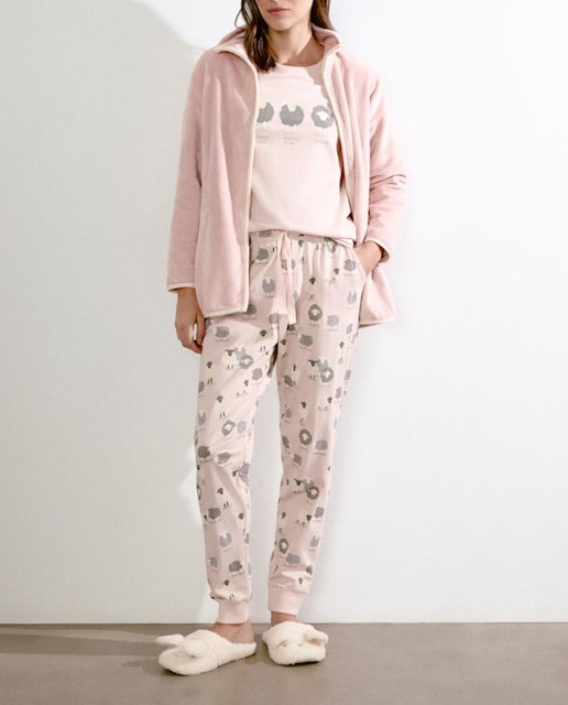 Imagen 0 de Pantalón de pijama de mujer con puño