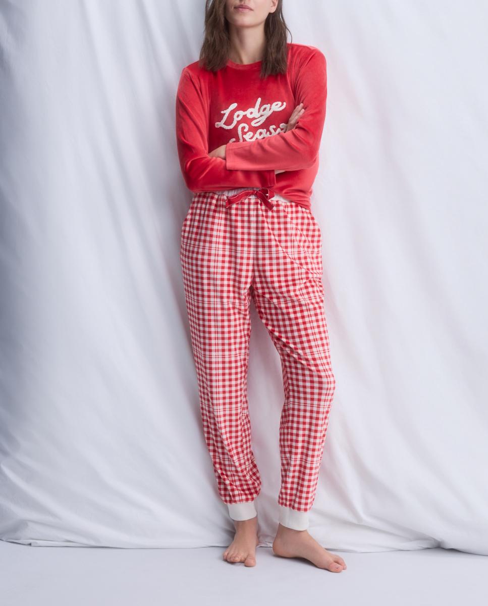 Imagen 0 de Pantalón de pijama de mujer cuadros