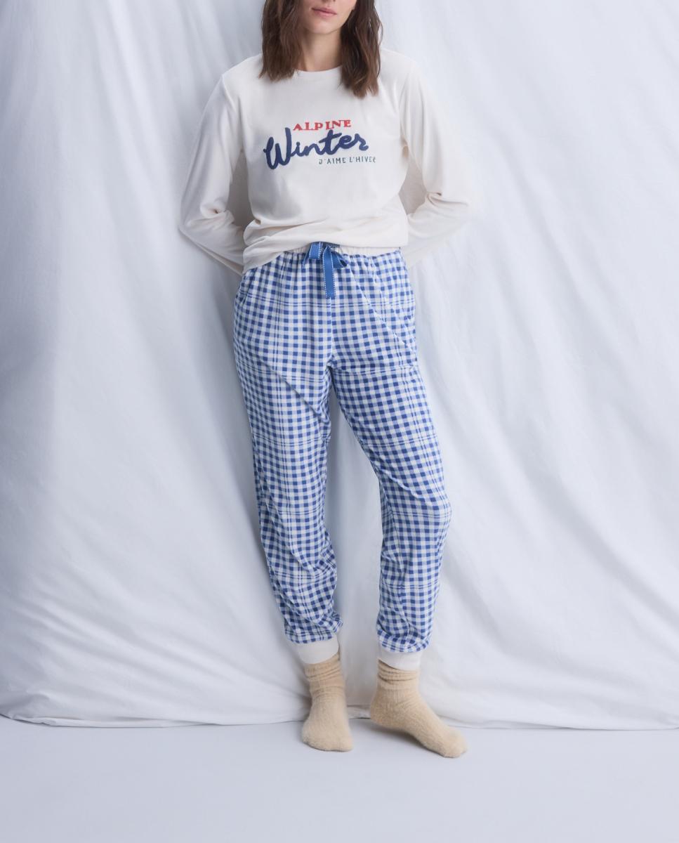 Imagen 0 de Pantalón de pijama de mujer cuadros